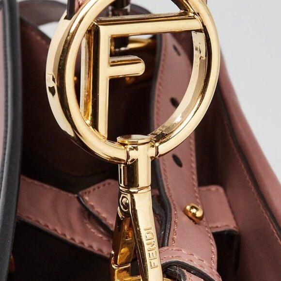 Fendi Pink/Black Calfskin Leather Runaway Small Bag - Picture 6 of 13